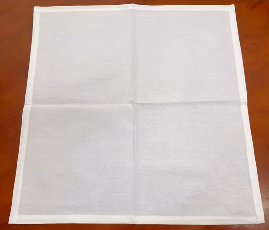 Serviette de table et d'air en coton blanc personnalisé de haute qualité, vente en gros