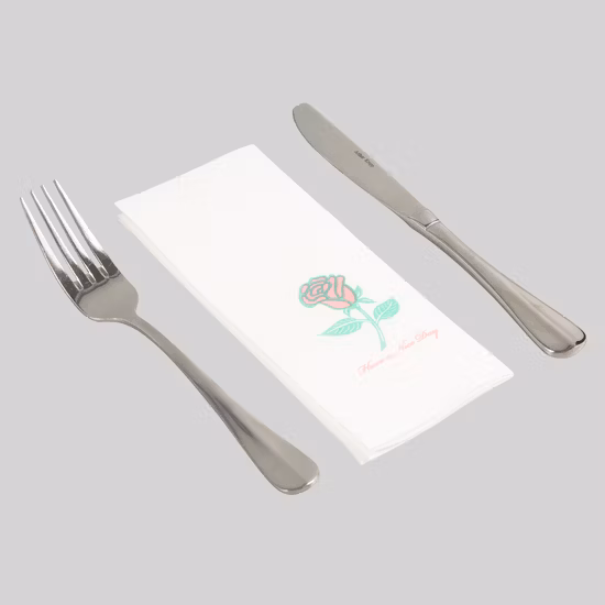 Serviette en papier couleur imprimée par tissu de serviette Airlaid pour le dîner OEM